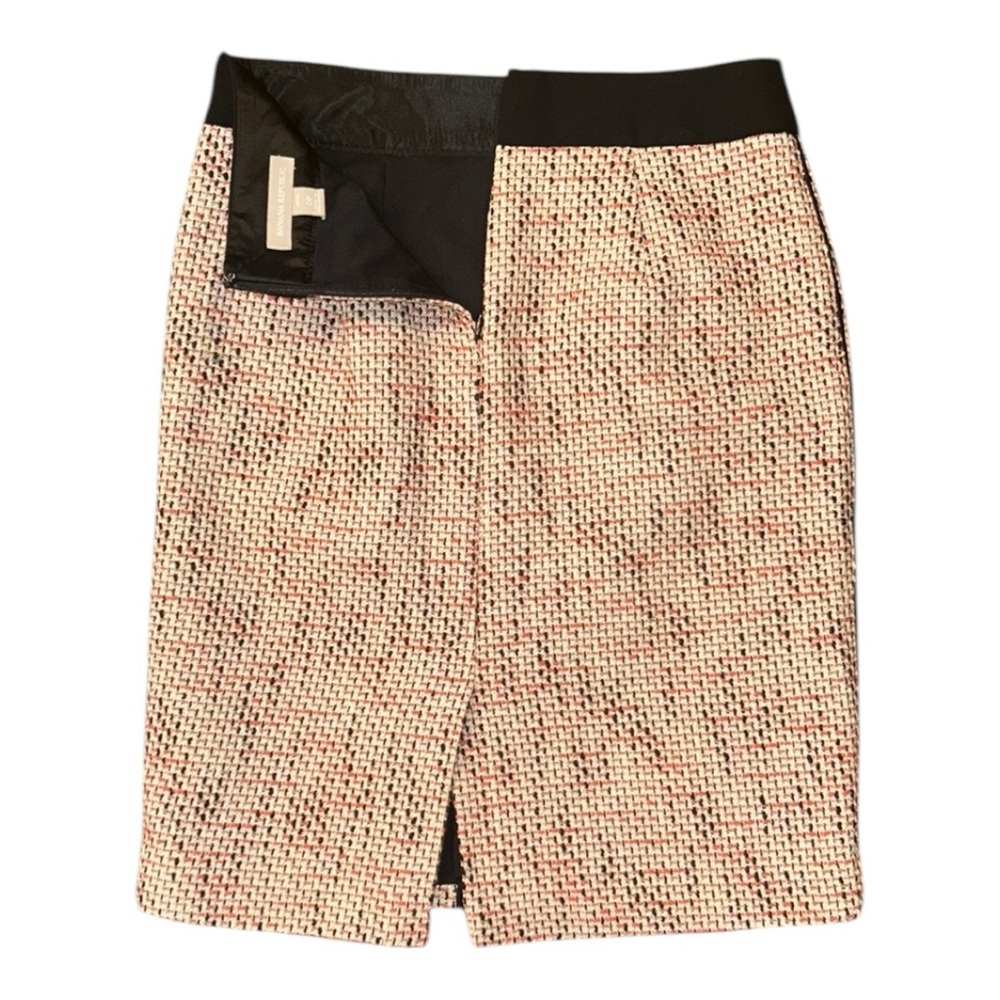 Talbots Woven Tweed Pencil Skirt in Blood Orange Size 0 Petite - Picture 2 of 9